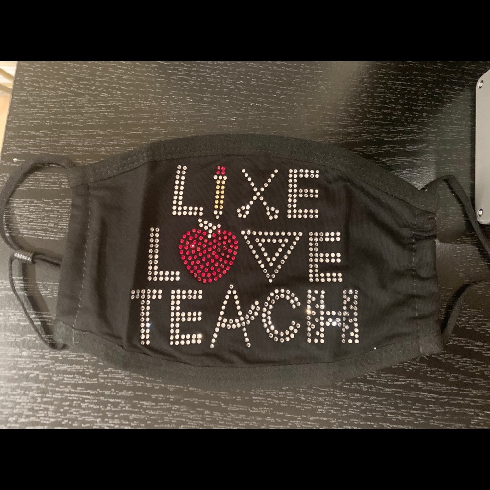 Teacher Face Mask: Live Love Teach
